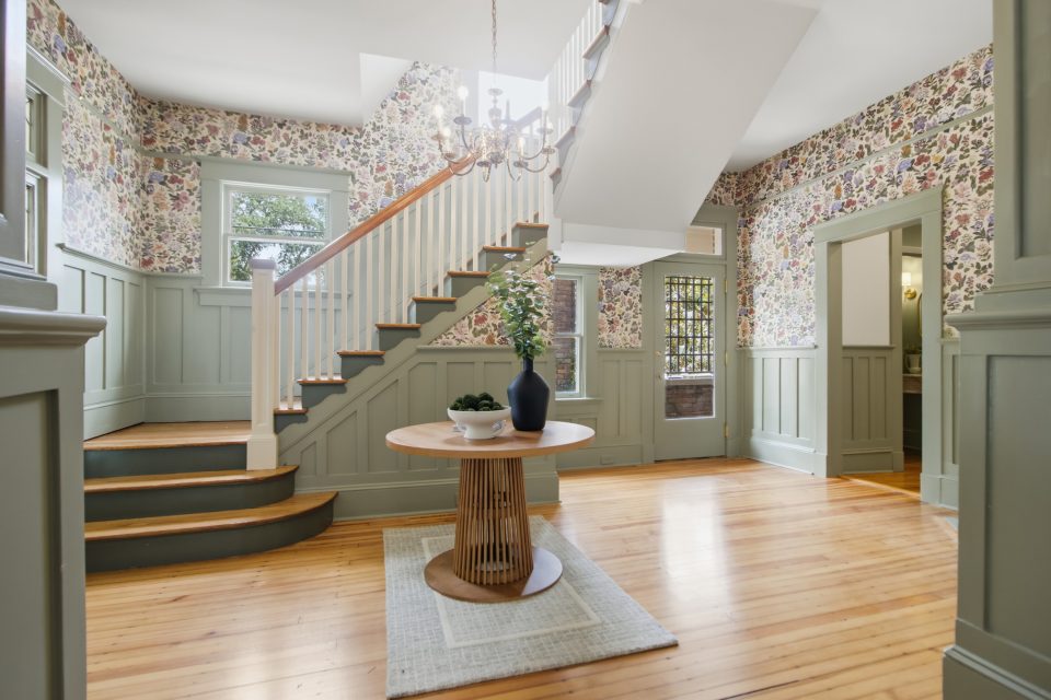 Front porch and arrival at 173 Tradd Street